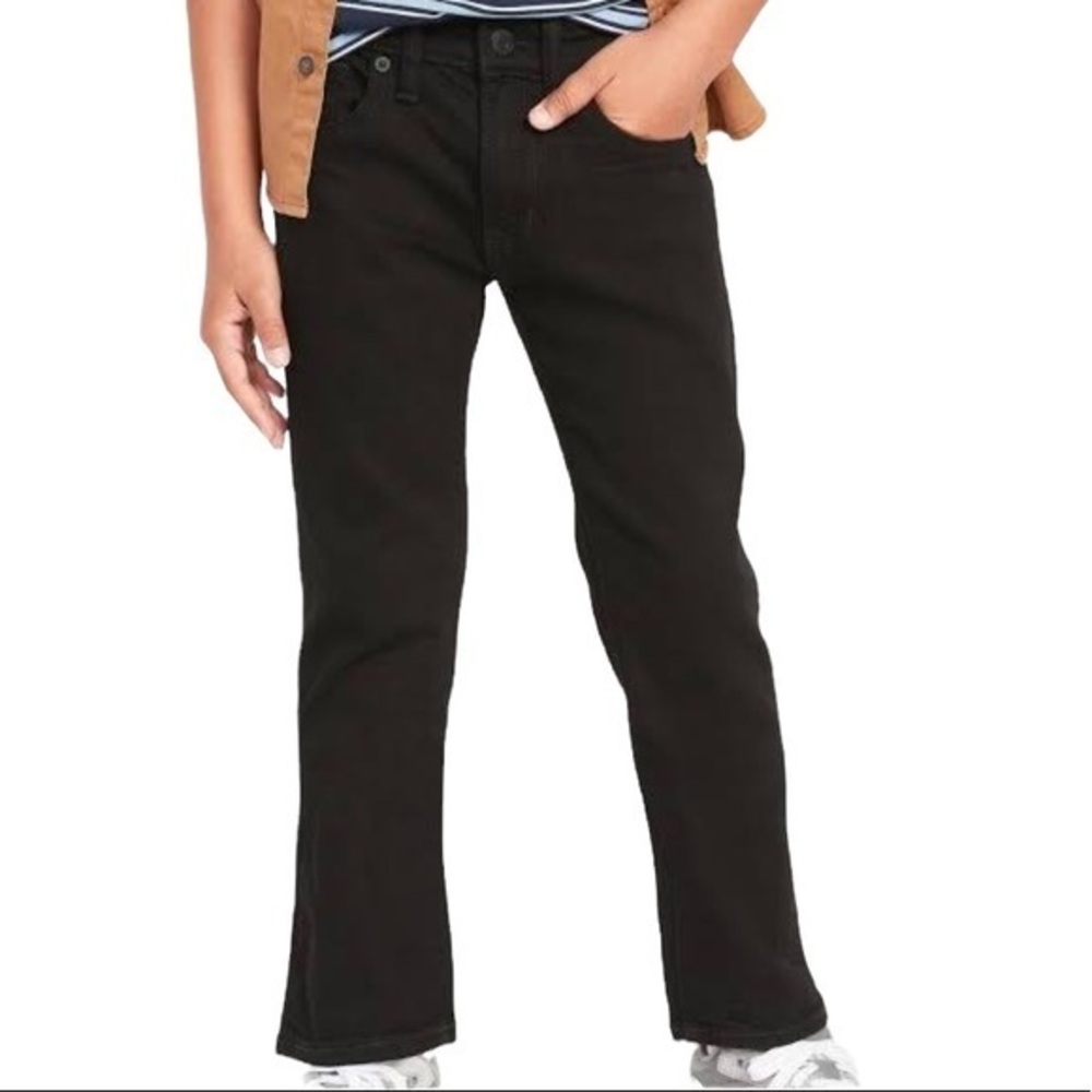 🌸NWT OLD NAVY Boys Karate Stretch Slim Fit Black Denim Jean - size 10
